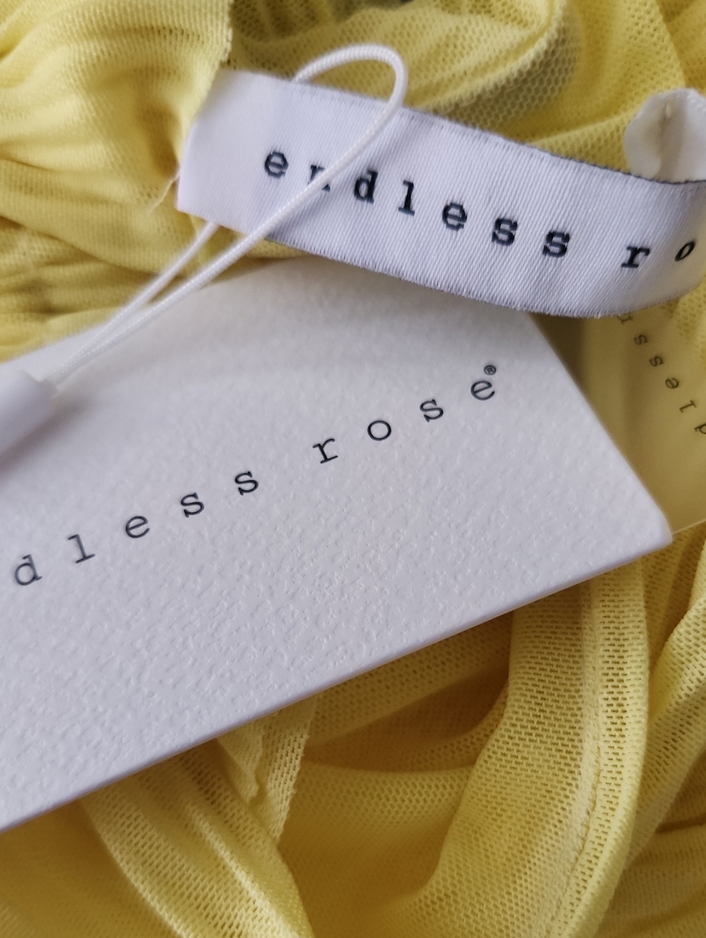 Endless Rose Yellow Ruffled Ruched Crop Tank Top - Picture 5 of 6